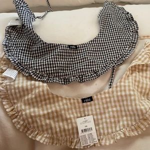 Cotton on Scarlett collar gingham OS NWT